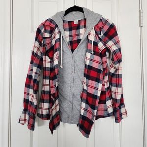Hoodie flannel